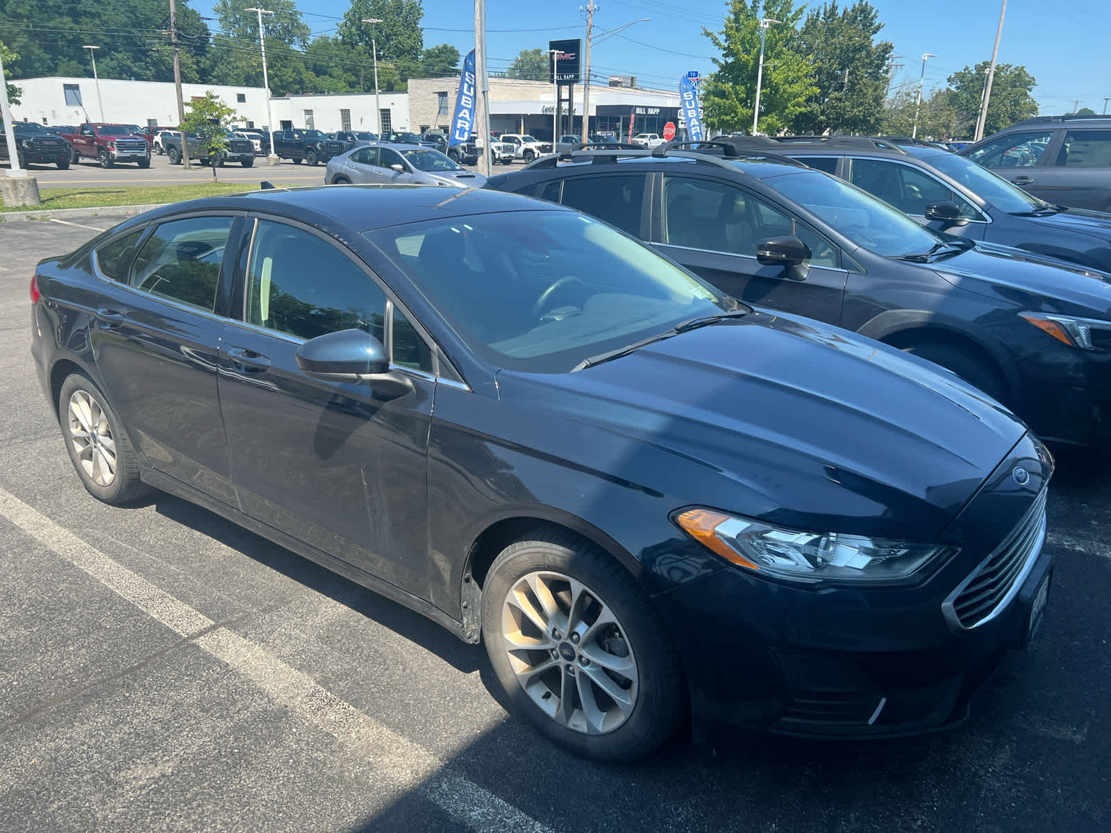 Used 2020 Ford Fusion SE with VIN 3FA6P0HD8LR101715 for sale in Syracuse, NY