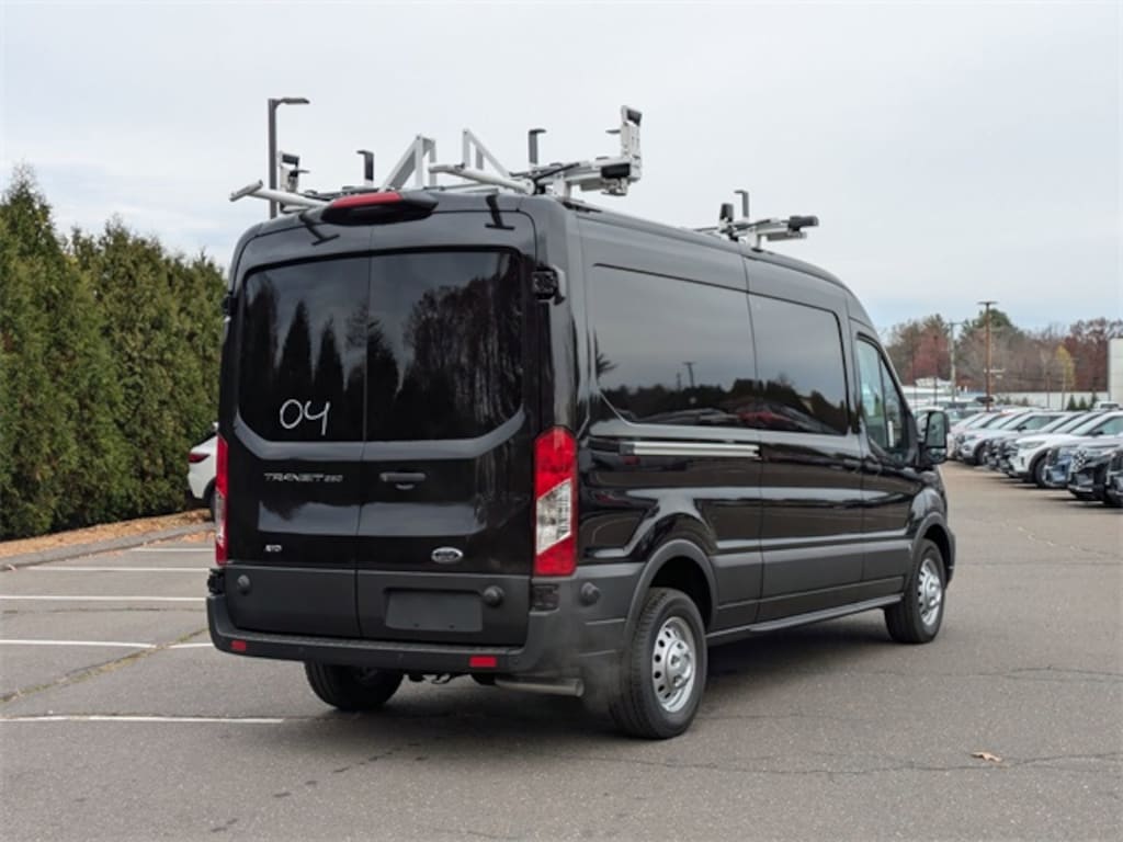 New 2024 Ford Transit AWD Cargo Van w/ Electrical Contractor Upfit Van Medium Roof Van