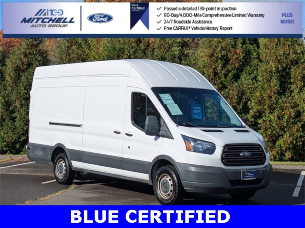 Certified 2018 Ford Transit High Roof Extended Length Cargo Van Trucks