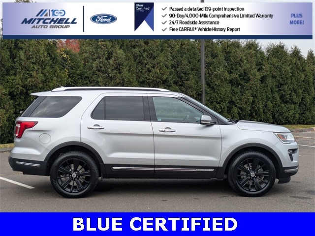 Certified 2018 Ford Explorer Limited with VIN 1FM5K8F80JGB33289 for sale in Windsor, CT