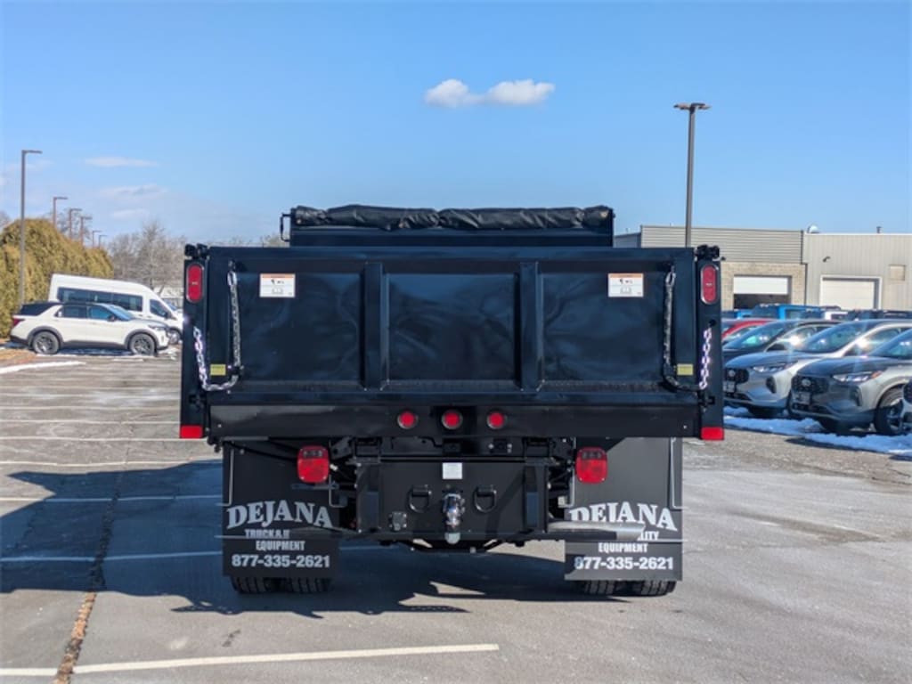 New 2024 Ford F-600 Chassis Upfitted w/ Dump Body Truck Standard Cab