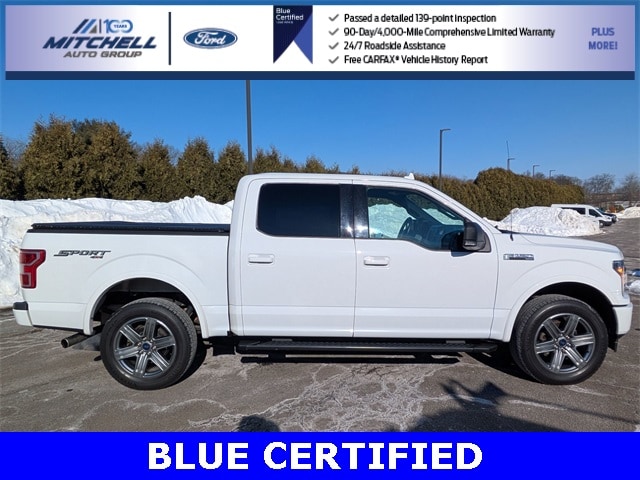 Certified 2018 Ford F-150 XLT with VIN 1FTEW1EP4JFD58099 for sale in Windsor, CT