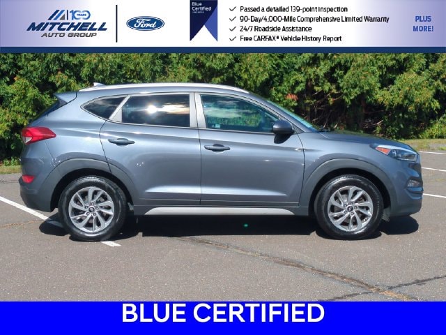 Certified 2018 Hyundai Tucson SEL with VIN KM8J3CA45JU721113 for sale in Windsor, CT