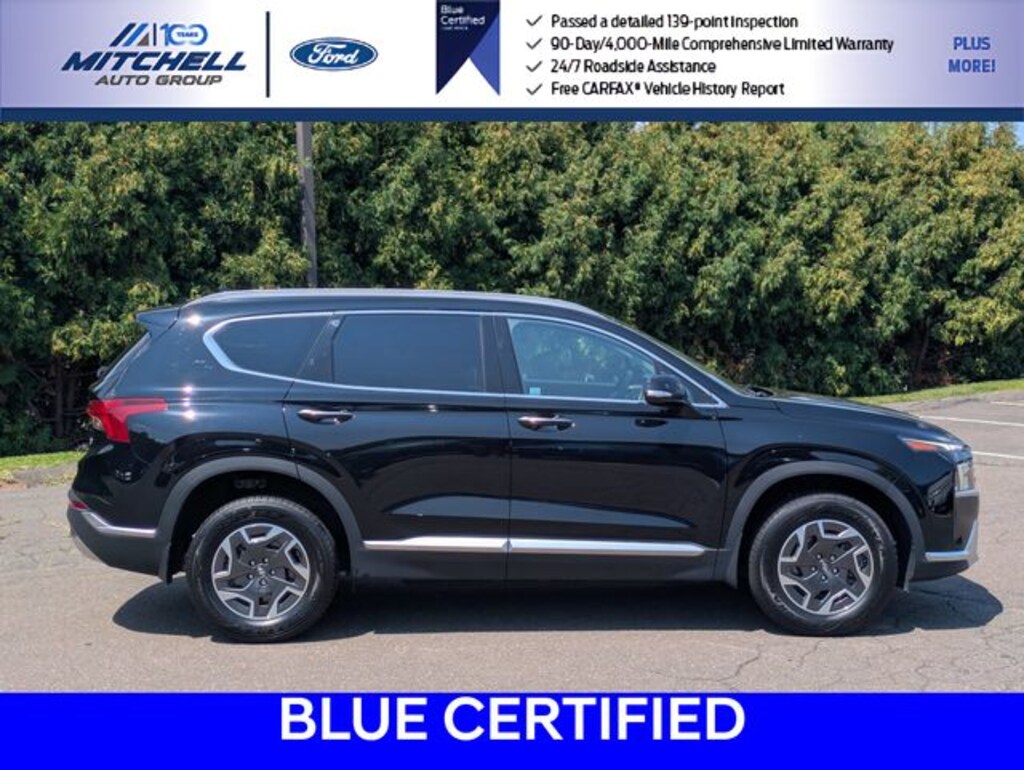 Certified 2022 Hyundai Santa Fe Hybrid Blue SUV