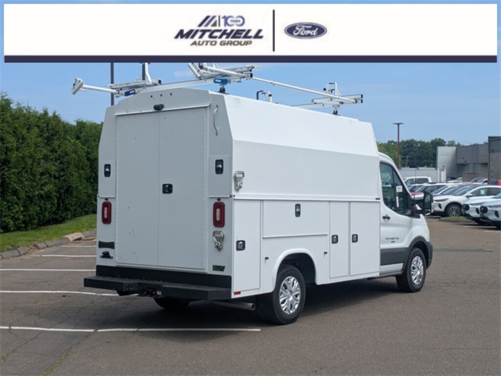 New 2025 Ford Transit Chassis 350 Upfitted w/ Knapheide KUV Utility Body Truck