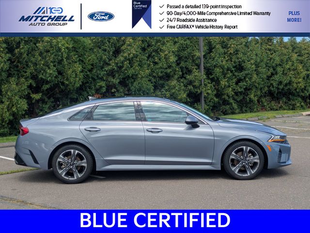 Used 2022 Kia K5 EX with VIN 5XXG34J21NG140738 for sale in Windsor, CT