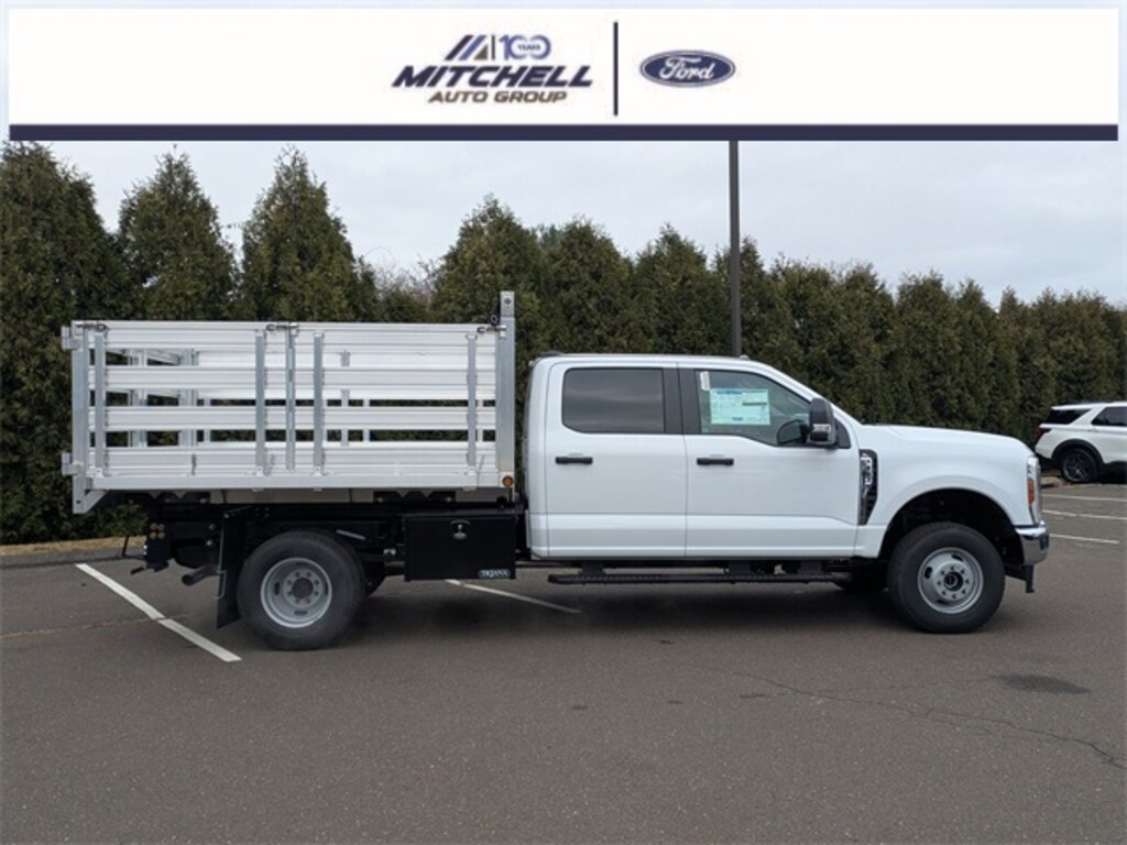 New 2026 Ford F-350 Chassis Upfitted w/ Platform Stake Body Truck Crew Cab