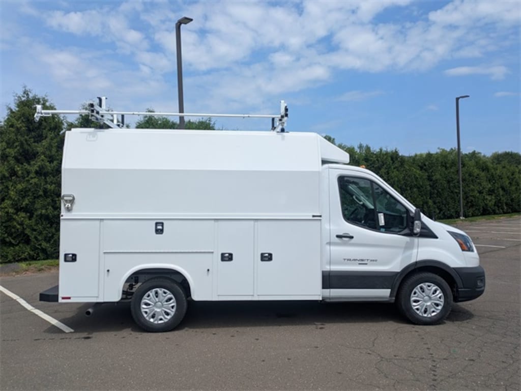 New 2025 Ford Transit Chassis 350 Upfitted w/ Knapheide KUV Utility Body VAN