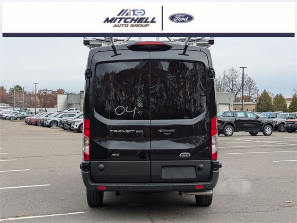 New 2024 Ford Transit AWD Cargo Van w/ Electrical Contractor Upfit Van Medium Roof Van