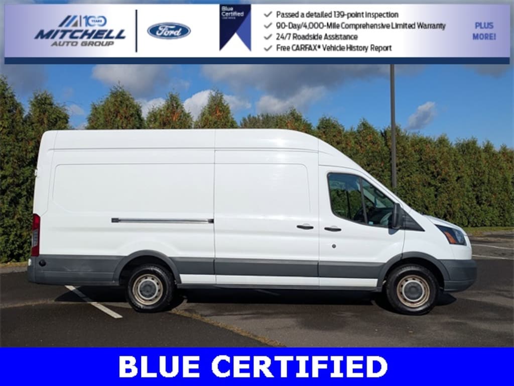Certified 2018 Ford Transit High Roof Extended Length Cargo Van Trucks