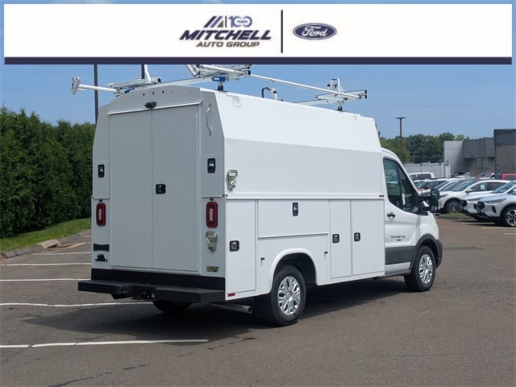 New 2025 Ford Transit Chassis 350 Upfitted w/ Knapheide KUV Utility Body VAN