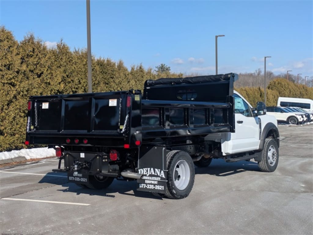 New 2024 Ford F-600 Chassis Upfitted w/ Dump Body Truck Standard Cab
