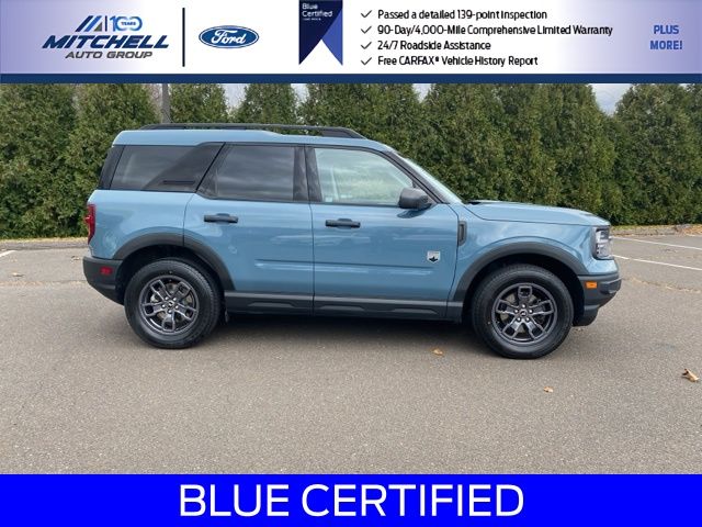 Certified 2021 Ford Bronco Sport Big Bend with VIN 3FMCR9B65MRB24940 for sale in Windsor, CT