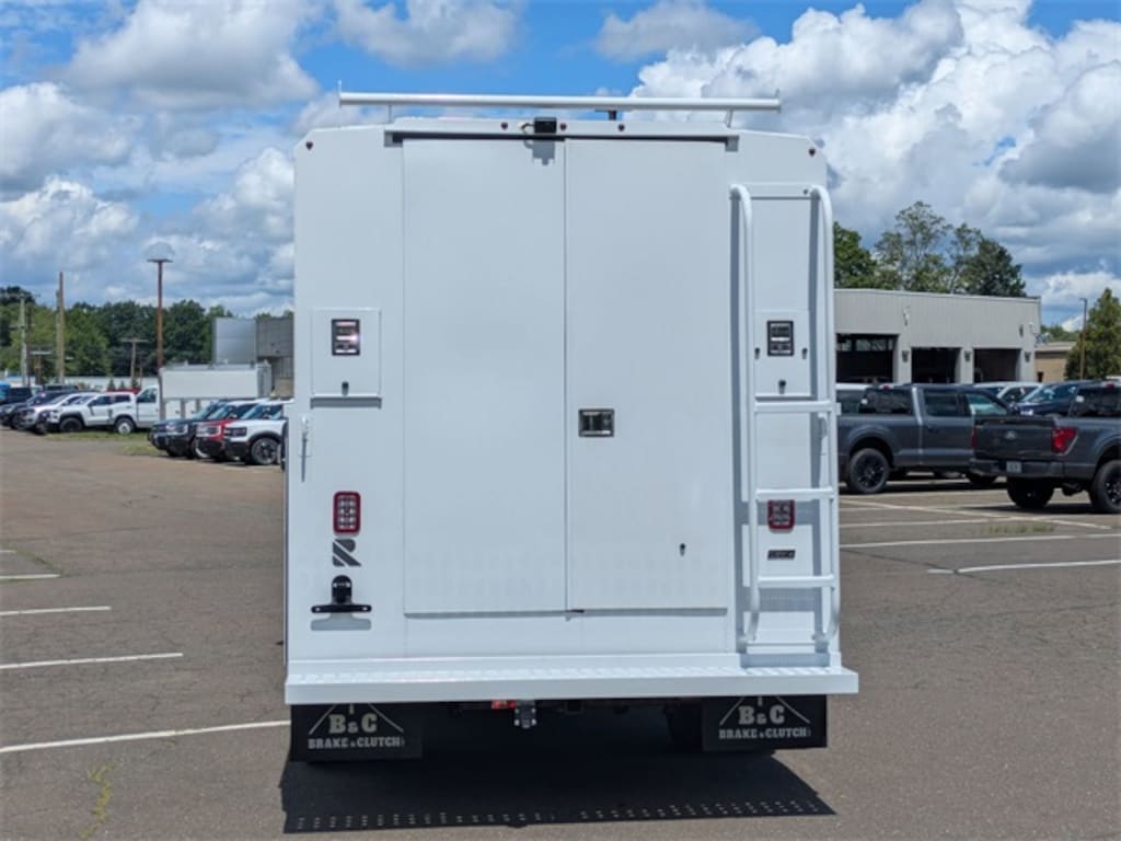 New 2025 Ford Transit Chassis DRW AWD Upfitted w/ Reading TSC Utility Body VAN