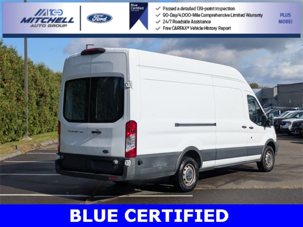 Certified 2018 Ford Transit High Roof Extended Length Cargo Van Trucks