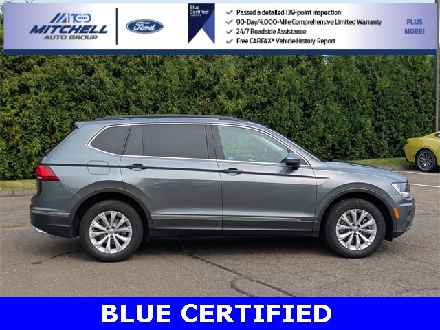 Certified 2018 Volkswagen Tiguan SE with VIN 3VV2B7AX8JM130454 for sale in Windsor, CT