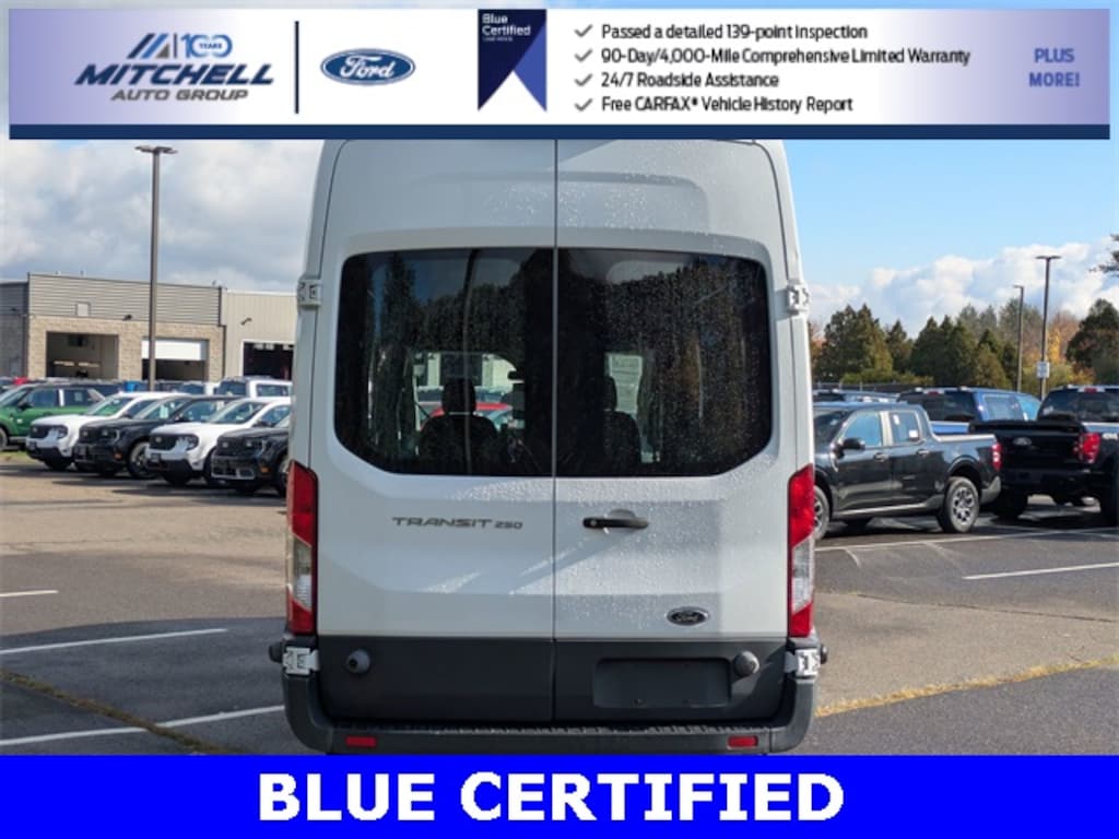 Certified 2018 Ford Transit High Roof Extended Length Cargo Van Trucks