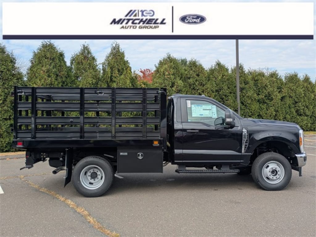 New 2026 Ford F-350 Chassis Upfitted w/ Platform Stake Body Truck Regular Cab