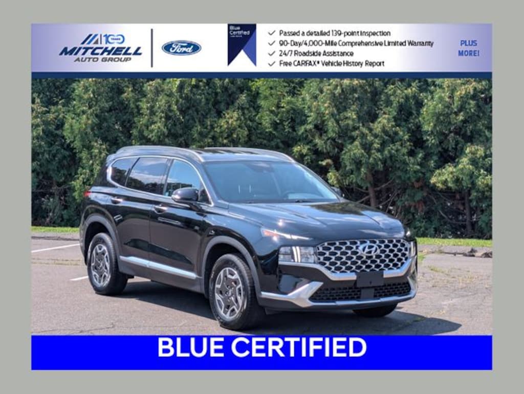 Certified 2022 Hyundai Santa Fe Hybrid Blue SUV