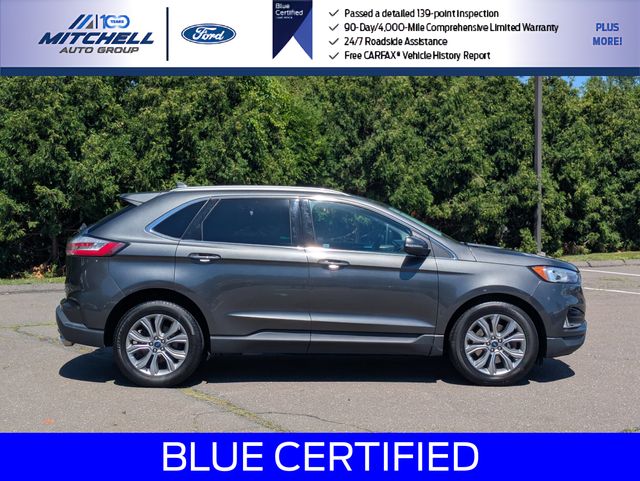 Certified 2019 Ford Edge Titanium with VIN 2FMPK4K96KBB42605 for sale in Windsor, CT