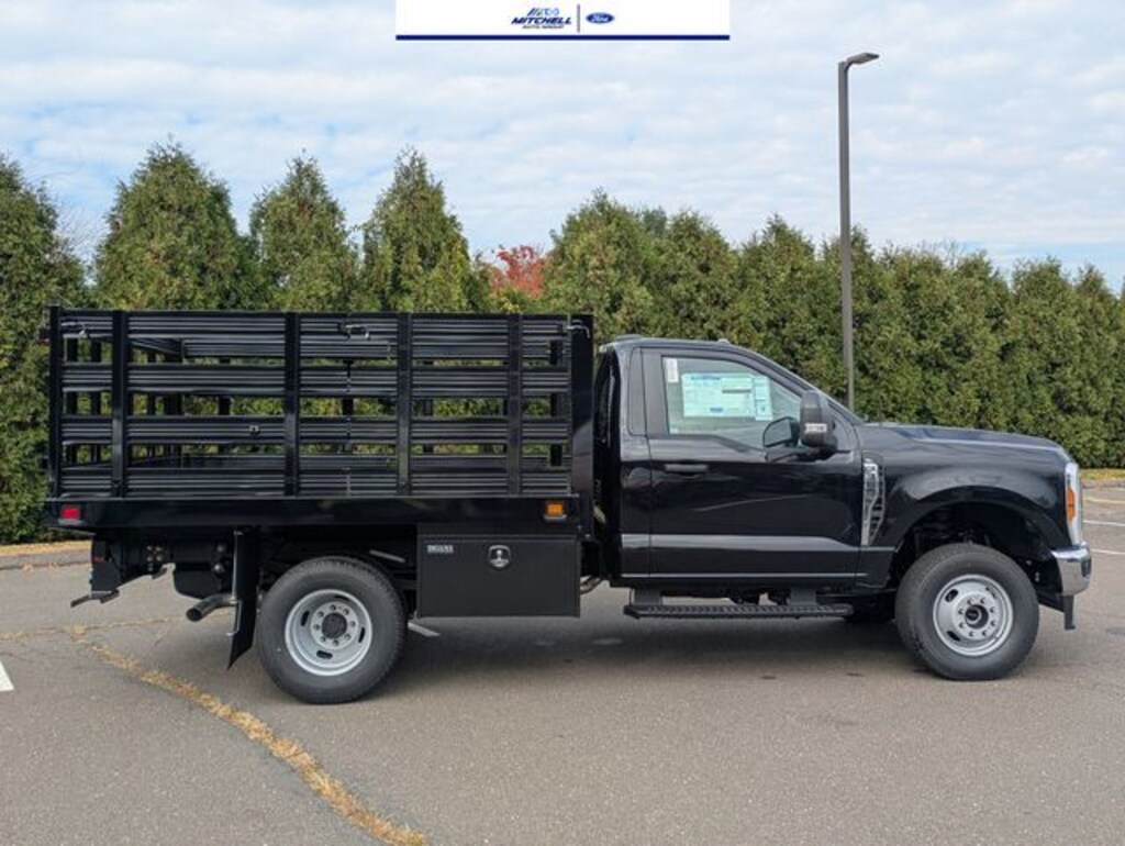 New 2026 Ford F-350 Chassis Upfitted w/ Platform Stake Body Truck Regular Cab
