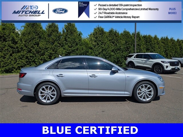 Certified 2019 Audi A4 Premium Plus with VIN WAUENAF44KA048750 for sale in Windsor, CT