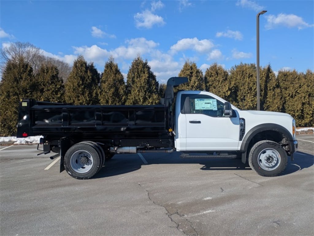 New 2024 Ford F-600 Chassis Upfitted w/ Dump Body Truck Standard Cab