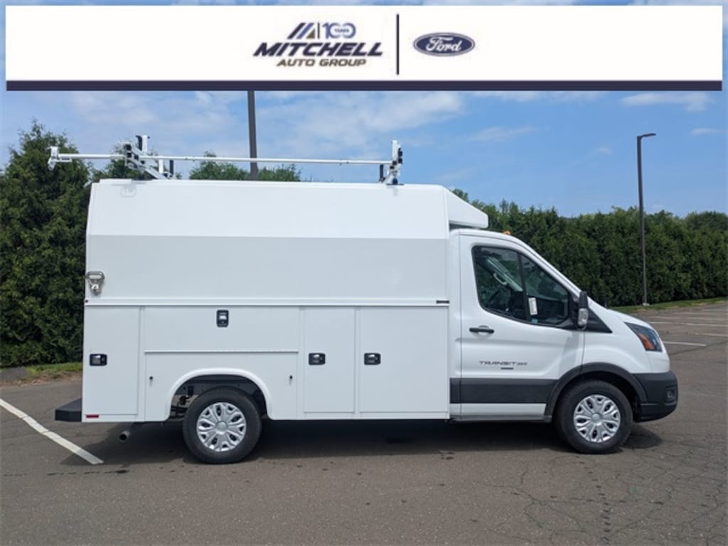 New 2025 Ford Transit Chassis 350 Upfitted w/ Knapheide KUV Utility Body VAN