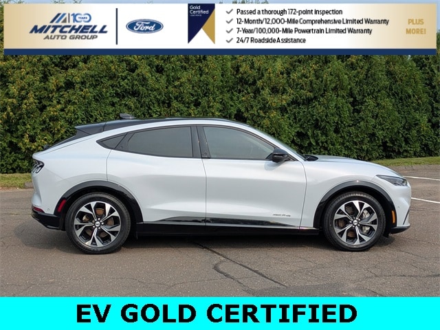 Certified 2021 Ford Mustang Mach-E Premium AWD with VIN 3FMTK3SS3MMA25903 for sale in Windsor, CT