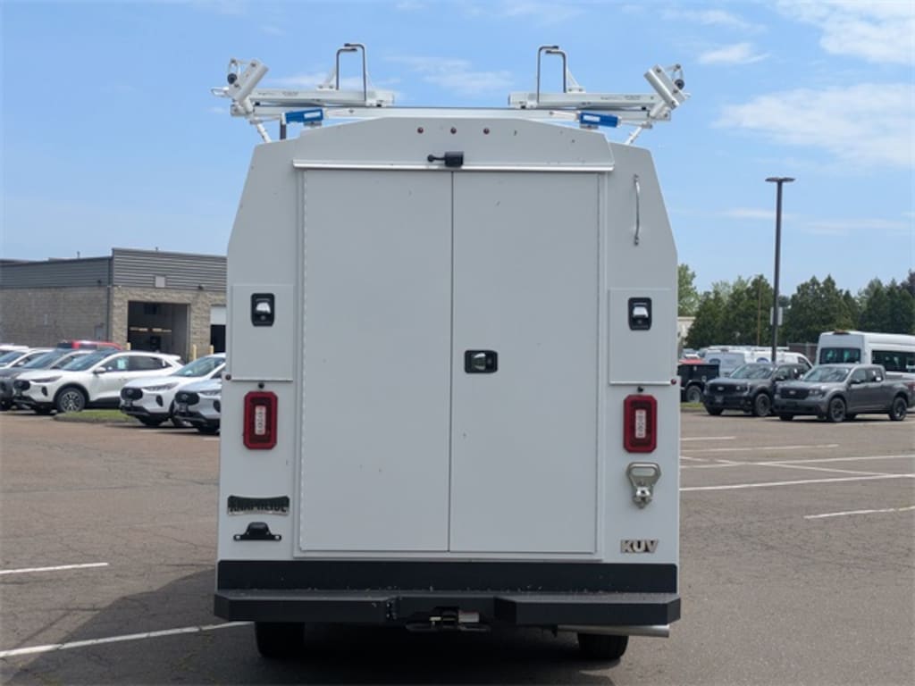 New 2025 Ford Transit Chassis 350 Upfitted w/ Knapheide KUV Utility Body VAN