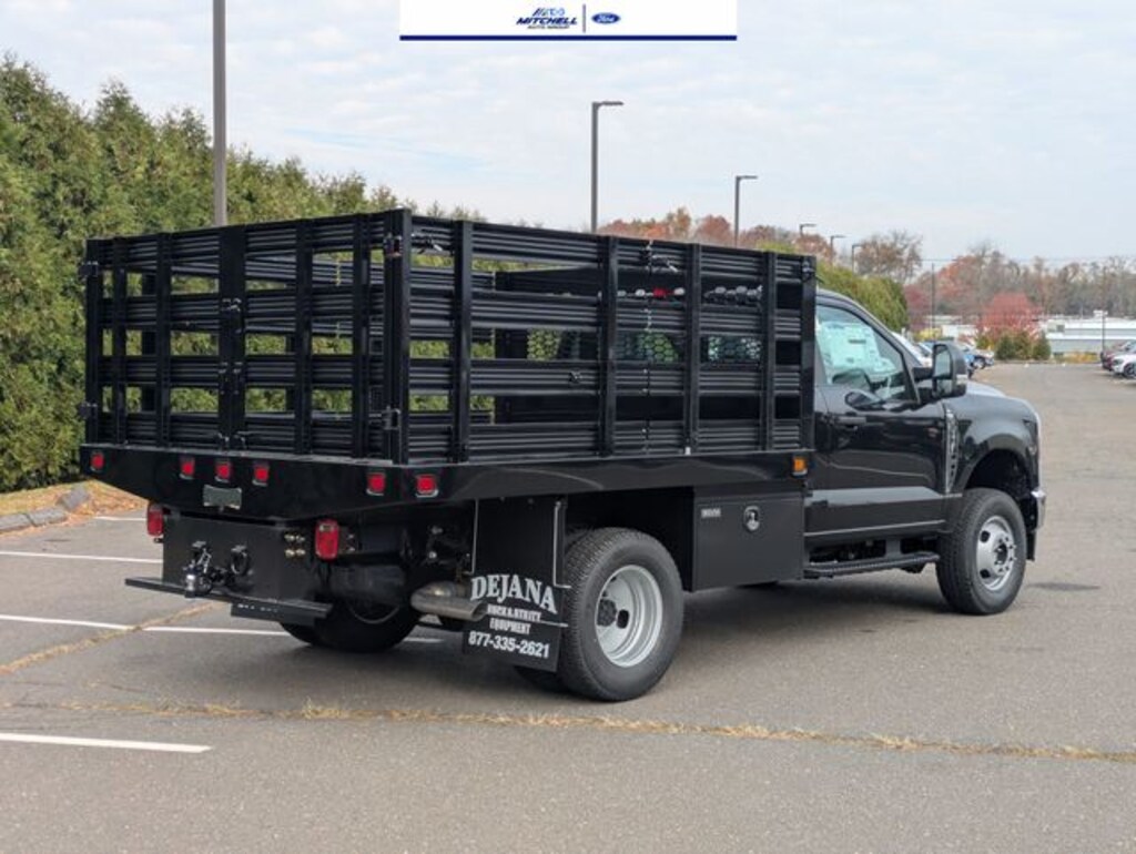 New 2026 Ford F-350 Chassis Upfitted w/ Platform Stake Body Truck Regular Cab