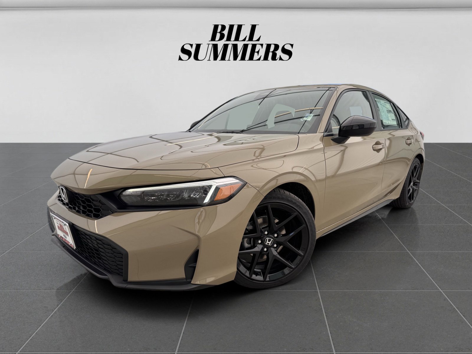 Sand Dune Pearl 2025 Honda Civic Hatchback Sport FWD Hatchback Front-Wheel Drive Continuously Variable Transmission