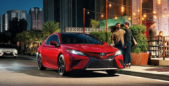 red Toyota Camry