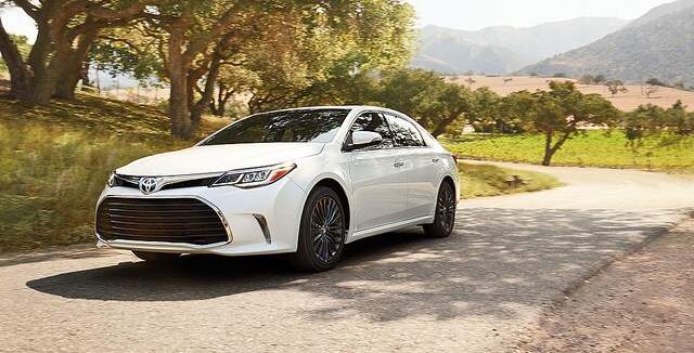 white Toyota Avalon