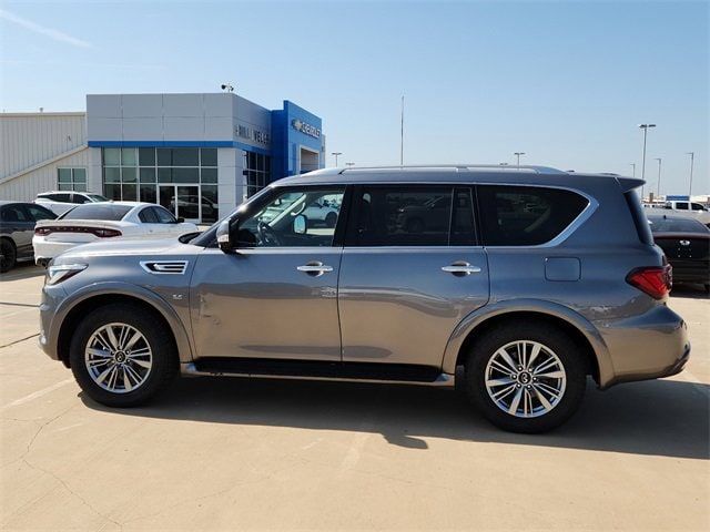 Used 2019 INFINITI QX80 Base with VIN JN8AZ2NF4K9685237 for sale in Plainview, TX