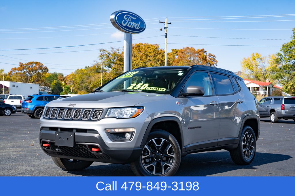 Used 2021 Jeep Compass Trailhawk with VIN 3C4NJDDB7MT564551 for sale in Booneville, AR