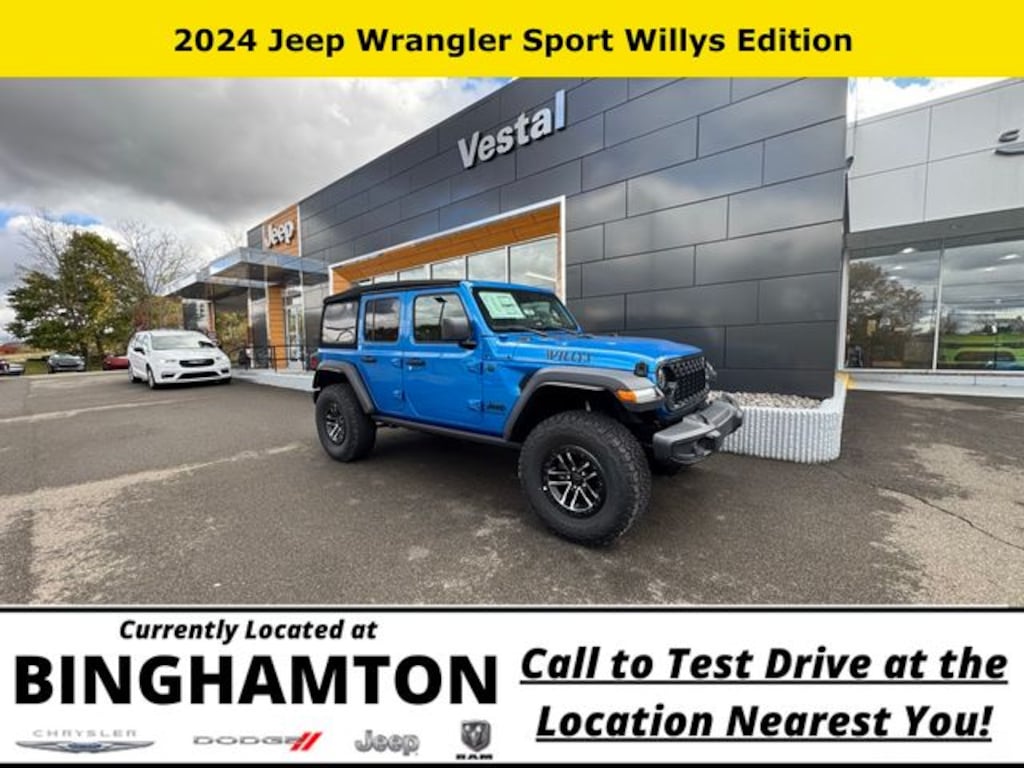 New 2024 Jeep Wrangler Willys Sport Utility