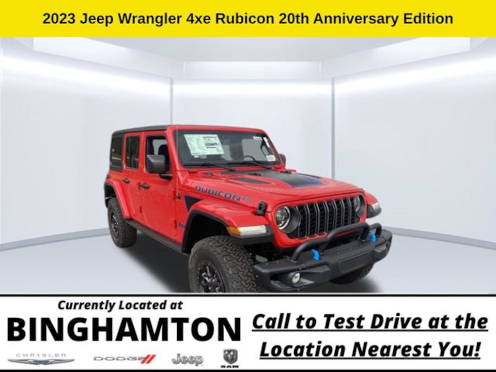 New 2023 Jeep Wrangler Rubicon 20th Anniversary Edition 4xe Sport Utility