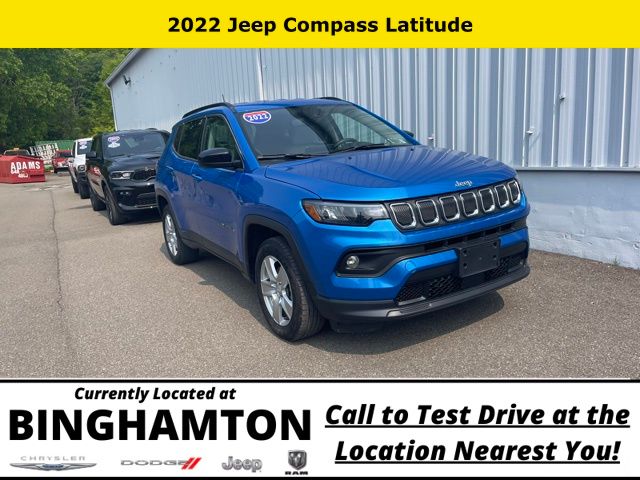 Used 2022 Jeep Compass Latitude with VIN 3C4NJDBB1NT183492 for sale in Binghamton, NY