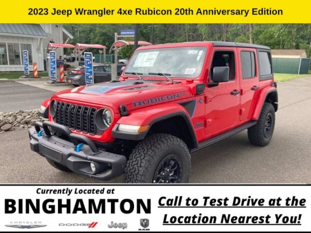 New 2023 Jeep Wrangler Rubicon 20th Anniversary Edition 4xe Sport Utility