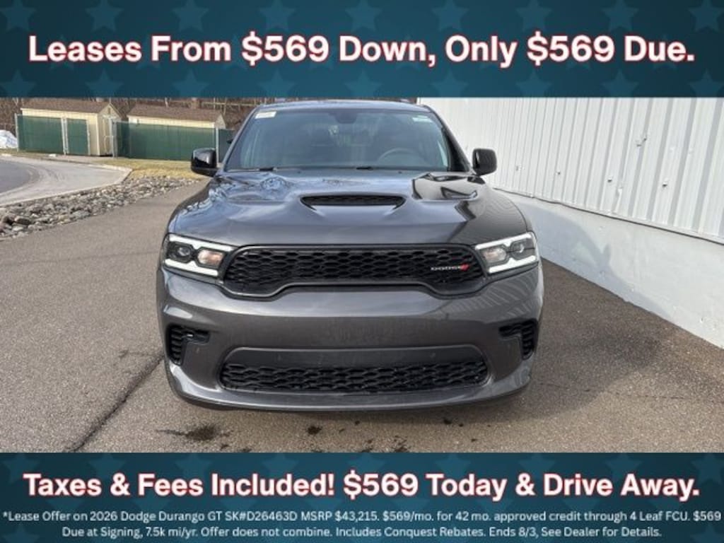 New 2026 Dodge Durango GT Hemi V8 Sport Utility