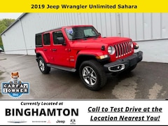 Used 2019 Jeep Wrangler Unlimited Sahara 4x4 SUV for sale in Binghamton, NY