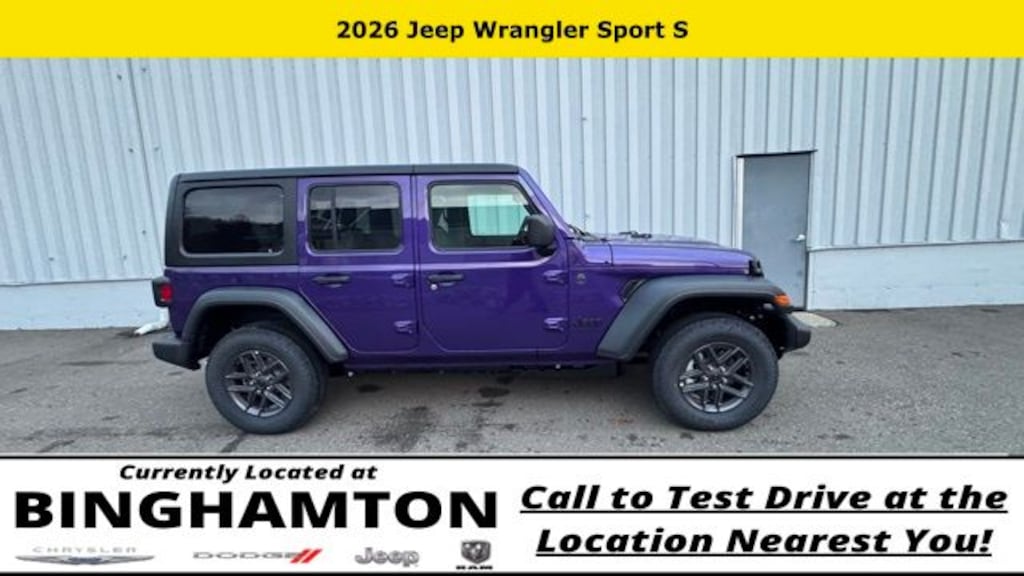New 2026 Jeep Wrangler Sport S Sport Utility