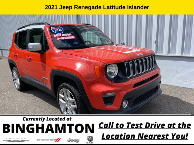 Used 2021 Jeep Renegade Islander with VIN ZACNJDBB7MPM57216 for sale in Binghamton, NY