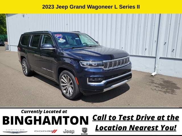 Used 2023 Jeep Grand Wagoneer L Series II with VIN 1C4SJSFP1PS514136 for sale in Binghamton, NY