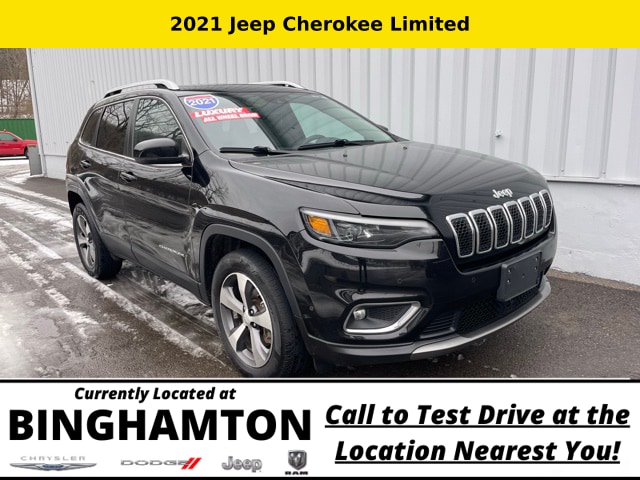 Used 2021 Jeep Cherokee Limited with VIN 1C4PJMDX6MD162966 for sale in Binghamton, NY