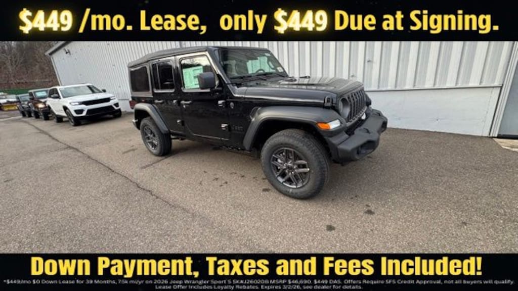 New 2026 Jeep Wrangler Sport S Sport Utility