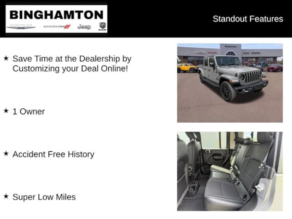 Used 2023 Jeep Gladiator Sport Truck Crew Cab