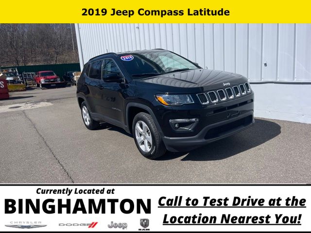 Used 2019 Jeep Compass Latitude with VIN 3C4NJDBB4KT690284 for sale in Binghamton, NY