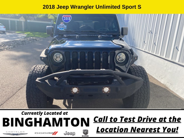 Used 2018 Jeep All-New Wrangler Unlimited Sport S with VIN 1C4HJXDG2JW154305 for sale in Binghamton, NY